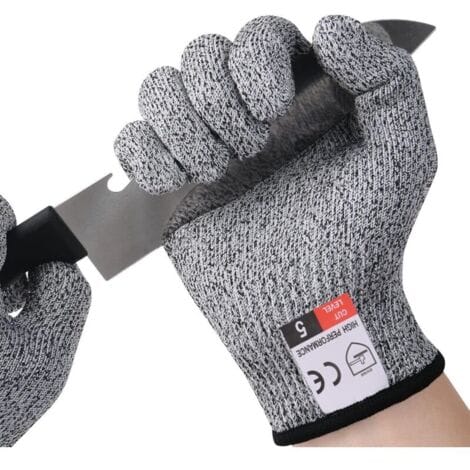 Schnittfeste Arbeitshandschuhe (22 × 10 × 1 Cm), Schutzklasse 5, En388-zertifiziert, Sicherheitshandschuhe Für Kinder Und Frauen, Schneidhandschuhe Zum Austernöffnen, Kochen, Gärtnern, Heimwerken Und