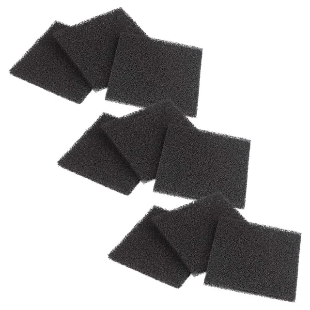 vhbw 9x Aktivkohlefilter kompatibel mit Toolcraft TO-6808344 Absauganlage, Filteranlage - Ersatzfilter 12,6 x 12,5 cm