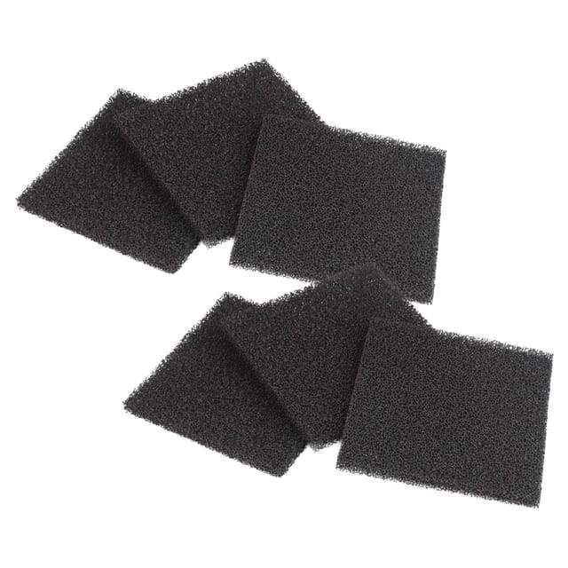 vhbw 6x Aktivkohlefilter kompatibel mit Toolcraft TO-6808344 Absauganlage, Filteranlage - Ersatzfilter 12,6 x 12,5 cm
