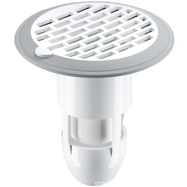 Badewannenablaufroste 37 x 75 mm, runder Haarsieb, geruchsdichter Siphon für Dusche und Boden. Praktisch und wiederverwendbar.