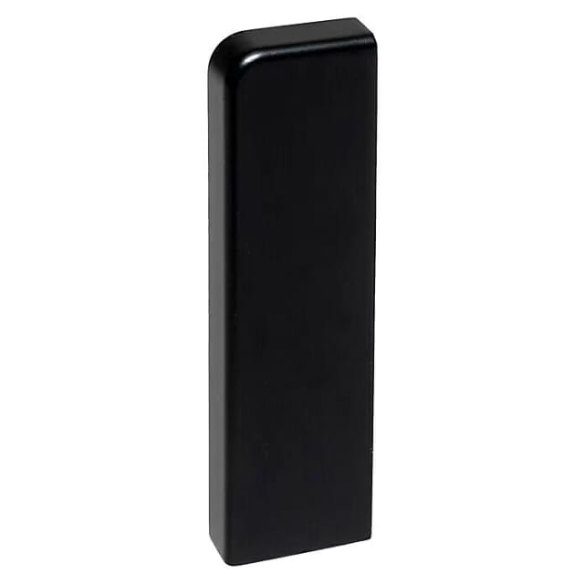 KGM Endstücke für Sockelleiste Modern Schwarz 16 x 58 mm 2 Stück