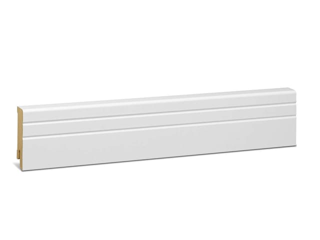 KGM Sockelleiste Neo weiß MDF foliert 16 x 58 mm 2,4 m