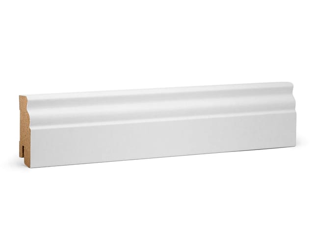 KGM Hamburger Sockelleiste Altberliner weiß MDF 19 x 60 mm 2,4 m