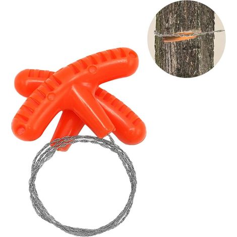 Edelstahl-drahtsäge – 60 Cm Langes, Tragbares Schneidwerkzeug – Für Holz Und Dekorationsmaterialien – Ergonomischer Griff Für Den Außenbereich