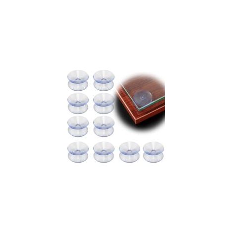 Doppelseitige Saugnäpfe, 2 Cm, Transparentes Pvc-kunststoff, Für Glas Und Tischspiegel, 10er-packung