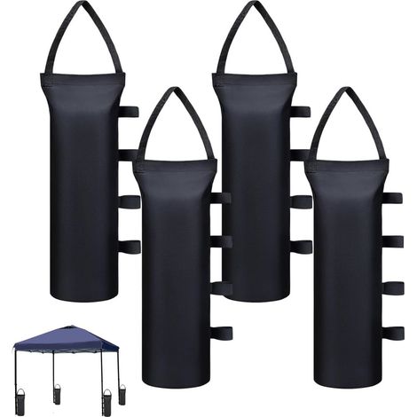 4-teiliges Sandsackset, 800d Oxford-gewebe, Klettverschluss, Wasserdicht, Für Pavillon, Zelt Oder Sonnenschirm