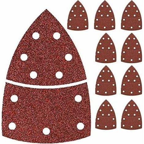 Packung Mit 40 Schleifblättern, Körnung 40-180, Verstärktes Gewebe, Für Mehrzweckschleifer, Holz Und Metall