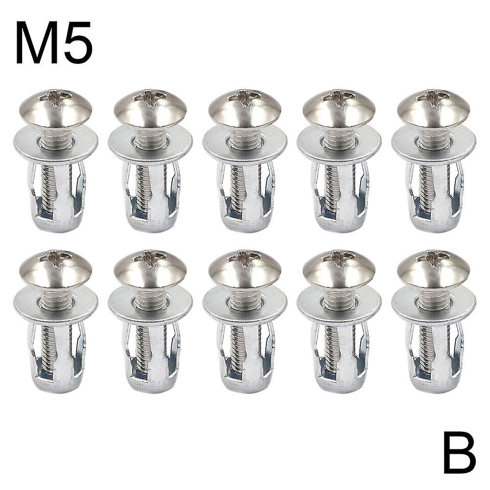 10x Dadi A Petalo M4m5m6 Per Viti Metalliche Per Auto, Per Pareti Cave De Ferro