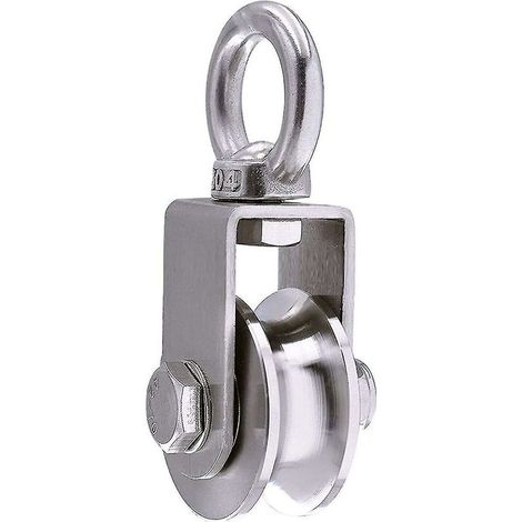Heberolle – 16-mm-rolle – U-nut – Ideal Für Wäscheleinen, Garagen, Transportgeräte Usw. – 1 Rolle, Silber