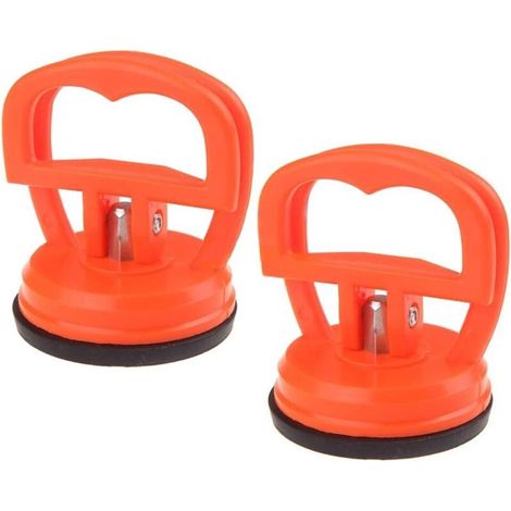 Saugnapf Zum Entfernen Von Lcd-bildschirmen, Ausbeulen Kleiner Autodellen, Anheben Von Granitblöcken Usw. – 2er-pack, Orange