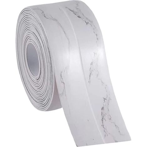 Fugenband In Marmoroptik – Selbstklebend Und Wasserdicht – Geeignet Für Toiletten, Badewannen, Waschbecken Usw. – 1 Rolle À 5 Meter
