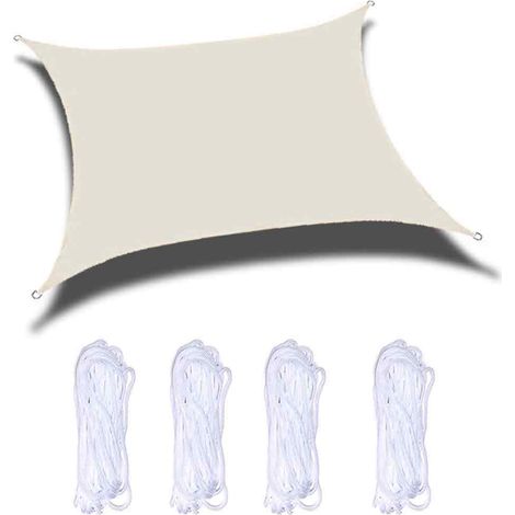1 Sonnensegel, Wasserdicht, Polyester, Upf50+, Rechteckig, Für Den Garten