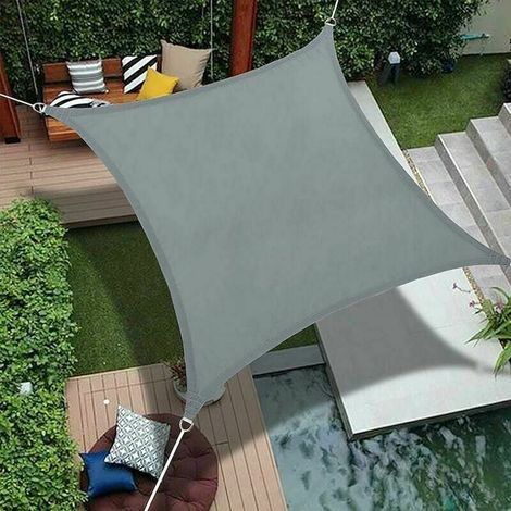 1 Rechteckiges Sonnensegel 2x3m, Wasserdicht, Uv-schutz, Polyethylen, Für Garten, Terrasse