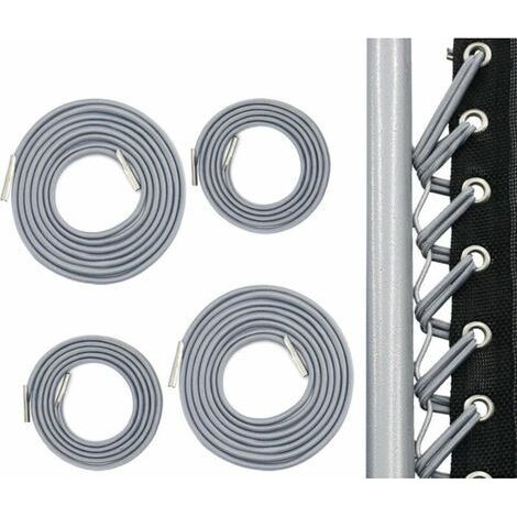 4 Ersatzseile, Graue Elastische Spanner, 2 Lange (2,2 M) Und 2 Kurze (1,4 M), Für Schwerelosigkeitsrollstühle