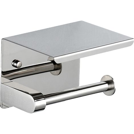 1 Toilettenpapierrollenhalter, Edelstahl 304, Klebemontage Ohne Bohren, Feuchtigkeitsbeständig, Für Badezimmer