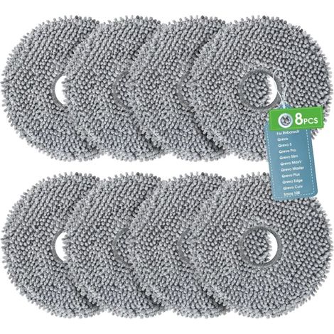 8 Ersatz-wischpads Für Roborock Saros 10r/z70/qrevo/qrevo S/qrevo Pro/qrevo Edge/qrevo Master/qrevo Maxv/qrevo Slim/qrevo Curv/qv35a 35s/qr 598 798 Saugroboter, Wiederverwendbar Und Waschbar