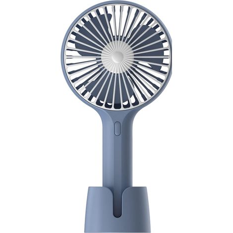 1 Tragbarer Ventilator Mit Zwei Köpfen, Usb-aufladbar, Einstellbare Geschwindigkeiten, Für Den Einsatz Im Freien Und Im Büro