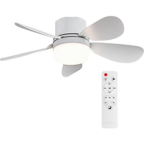 Deckenventilator Mit Fernbedienung – E26/e27-schraubsockel – Dimmbar – 1000 Lumen – 42 Cm (16,54 Zoll) Durchmesser – Geeignet Für Schlafzimmer, Küche Und Wohnzimmer