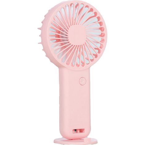 1 Mini-ventilator, 3 Geschwindigkeitsstufen, Usb-aufladbar, Kompakte Maße 3,20 X 9,60 X 18,50 Cm, Für Büro Und Reisen