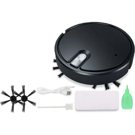 1 Saugroboter Mit Kehr- Und Wischfunktion, Uv-licht, 1600-mah-akku, Für Zuhause Und Büro