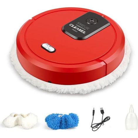 1 Saugroboter, Wischfunktion, Fernbedienung, Automatisches Aufladen, Leistungsstarker Motor, Für Zuhause