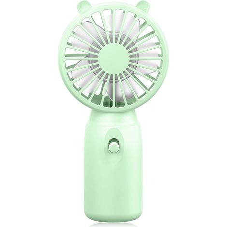 1 Mini-ventilator, Bürstenloser Motor, 5 Flügel, Austauschbarer Akku, Taschenformat