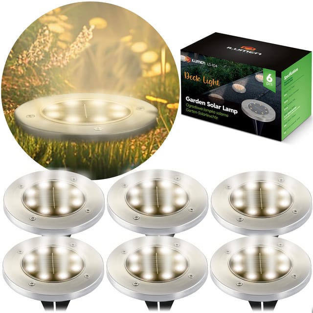 Solar-Bodenlampe 6 Stück Ilumen LS-104
