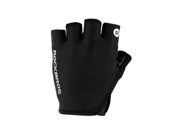 Fingerlose Fahrradhandschuhe Größe M schwarz
