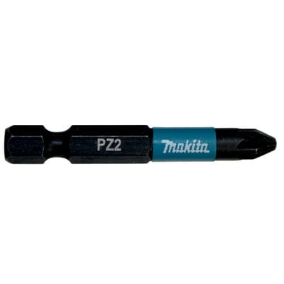 Makita Bit PZ2 Impact Black 2 Stück 50 mm 1/4 Zoll Sechskantaufnahme B-63753
