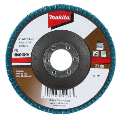 Fächerschleifscheibe 115 mm Z120 - D-63775 - Makita
