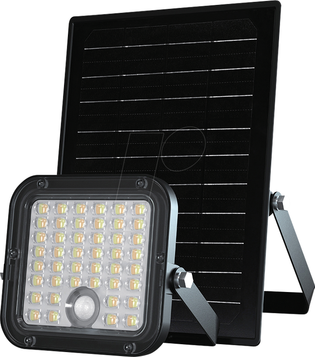 V-tac - Solar Cube Flutlicht IP65 Wasserdicht Schwarz 1500 Lumen 4000K+6000K