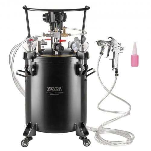Druckbehälter Für Sprühfarbe, 30 L Vollautomatischer Druckbehälter Mit Rührfunktion, 70 Psi Einstellbarer Druck, Druckbehälter-farbbehälter Mit Spritzpistole Und Schläuchen, Für Malerei - Vevor