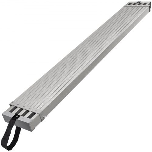 Teleskop-arbeitsplanke Aus Aluminium, 2,74-4,57 M, 227 Kg Tragkraft, 31,75 Cm Breite Aluminium-gerüstplanke, Verlängerungs-bühnenplanke Mit Rutschfester Plattform, Gerüstleiter-zubehör - Vevor