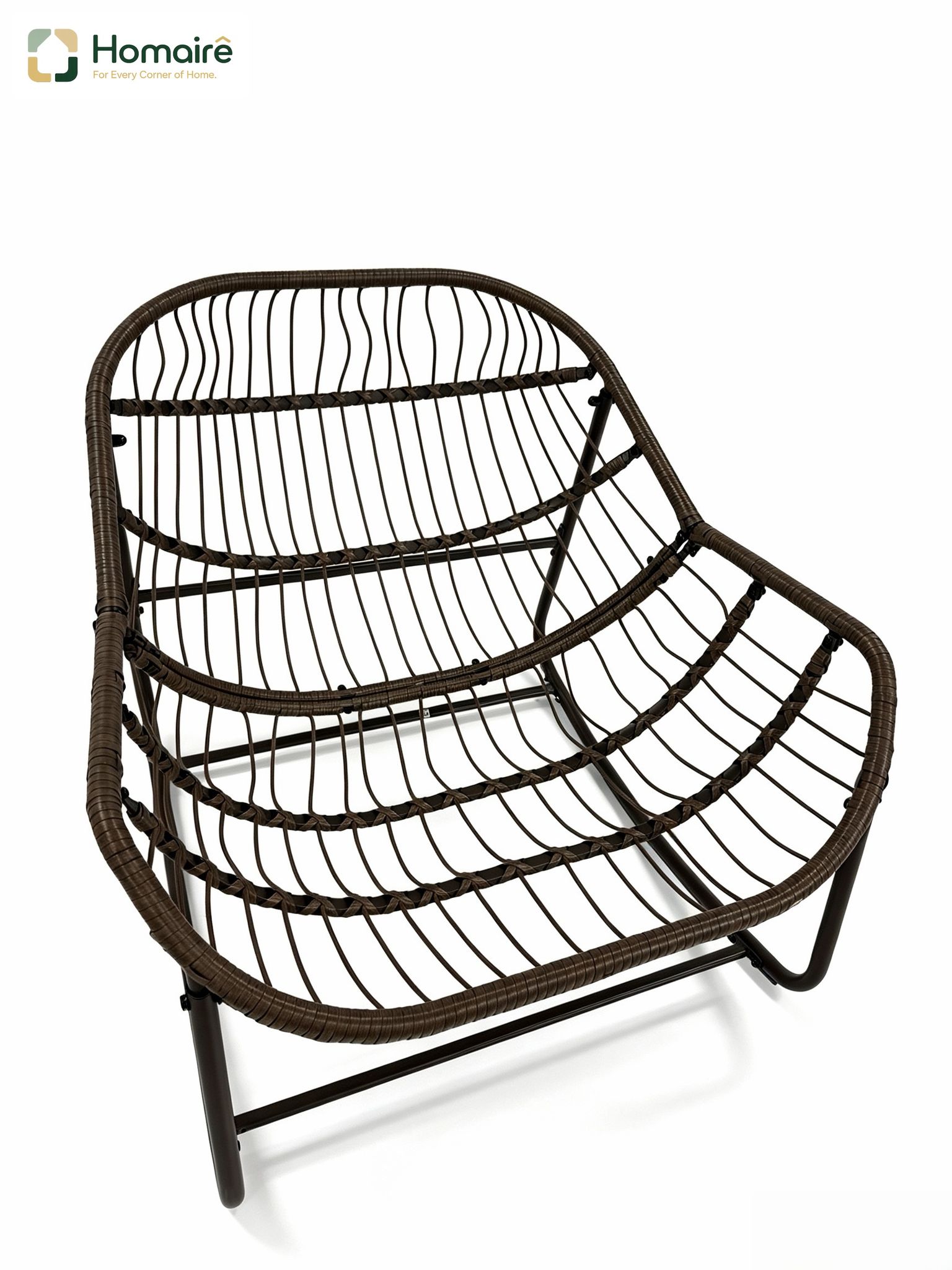 Gartenstuhl Stahl Rattan Orange 45 X 45 X 90 Cm Homaire