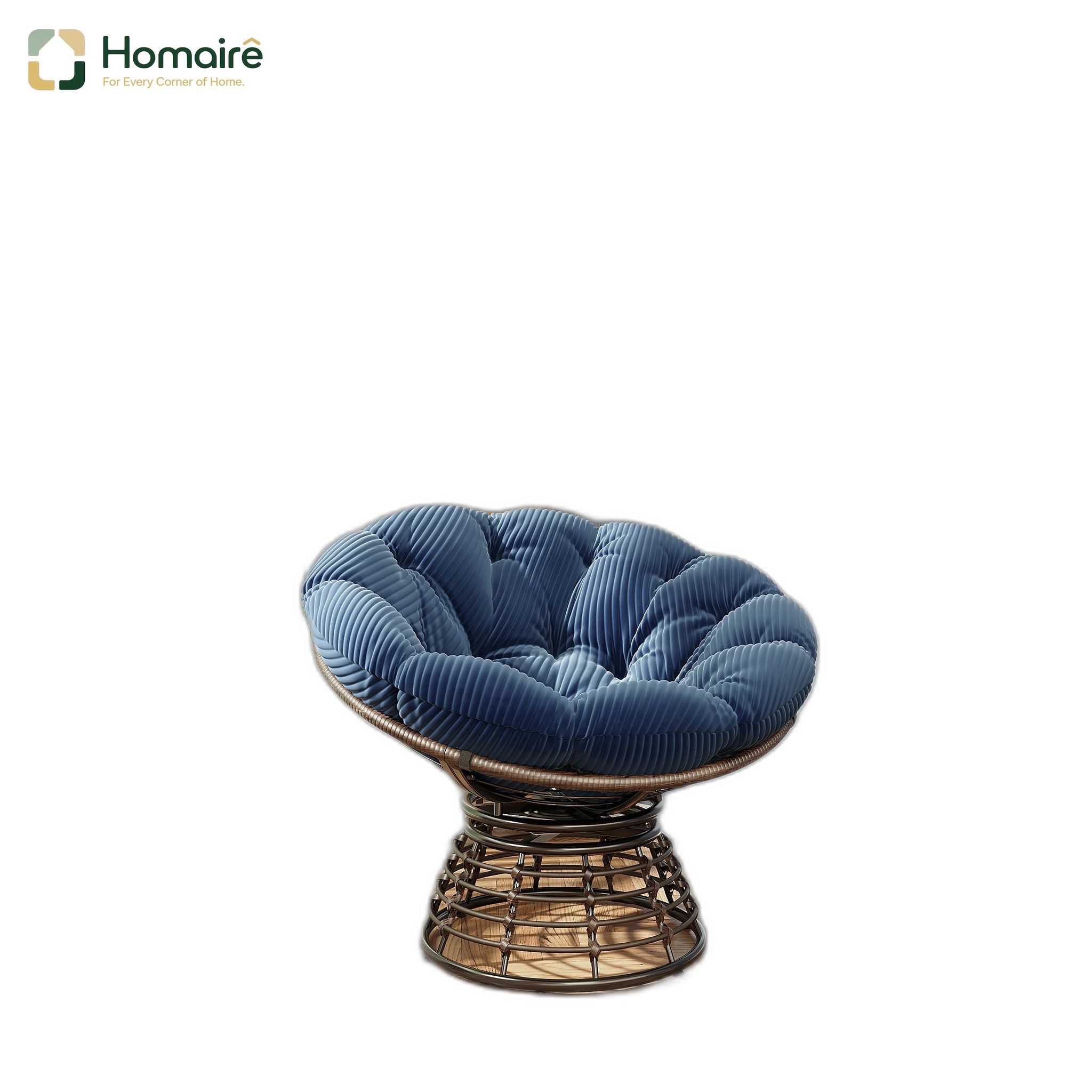 Stahl Rattan Gartentisch Rechteckig 120 X 60 Cm Blau Homaire