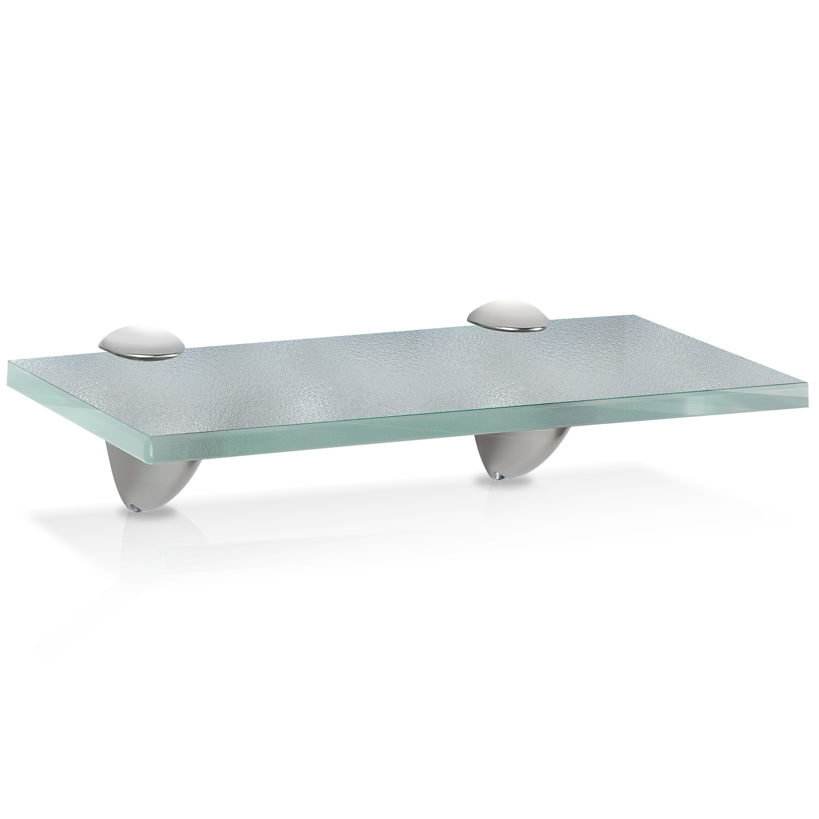 Jiubiaz Glasregal Wandregal 20 X 10 X 0,8 Cm, Milchglas Glasboden Mit Halterungen, Badregal Ablage Hängeregal Für Bad, Küche & Wohnzimmer