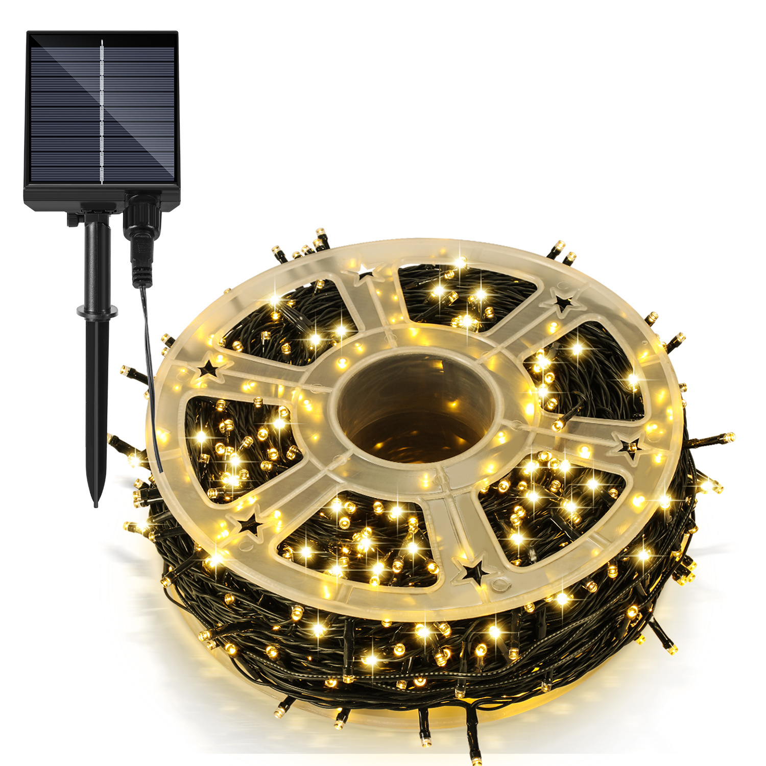 Jiubiaz Led Solar Lichterkette 80 M 800 Leds Mit 8 Modi Solarlampe Für Außen & Innen Garten Party & Weihnachtsdeko Outdoor Beleuchtung Deko, Warmweiß