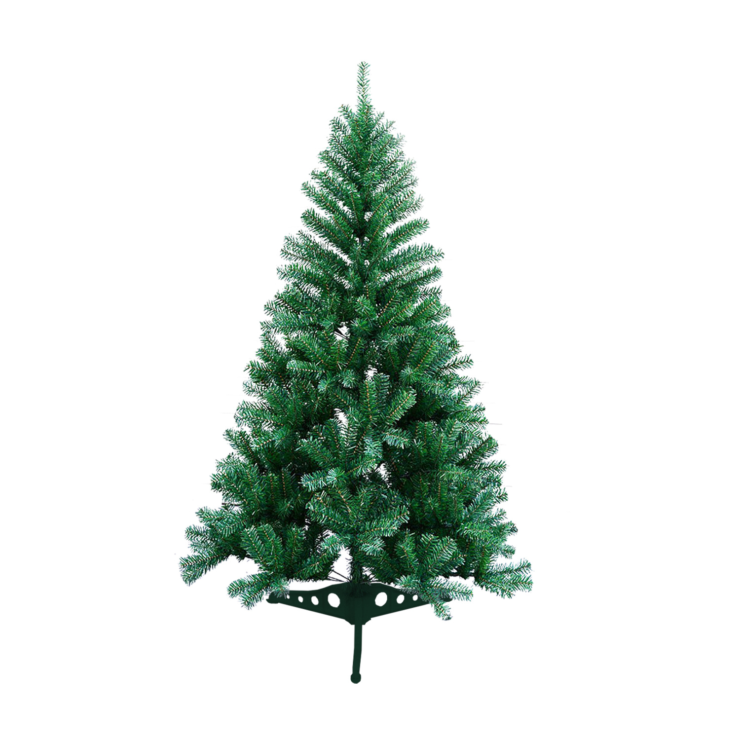Jiubiaz 120cm Künstlicher Weihnachtsbaum Mit 220 Spitzen Pvc, Tannenbaum Mit Ständer, Christbaum Kunstbaum Grün