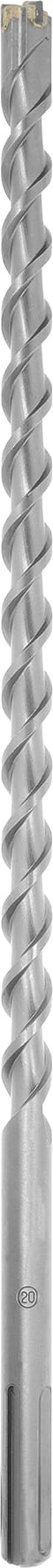Sds Max Hammerbohrer, ø 20 x 540 mm (Schlagfeste Hartmetallplatte, Hochwertiger Werkzeugstahl, Gefräste Zweifach-Spirale, Beton, Mauerwerk, sds Max)