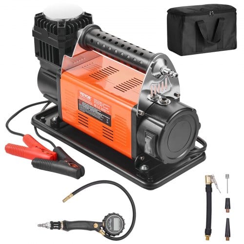 12 V Hochleistungs-luftkompressor – Mit Digitalem Druckmesser, Reifenfüllset, Tragbarer Reifenfüller Mit 7,06 Cfm, 150 Psi Offroad-luftpumpe Mit Adaptern Für Lkws, Autos, Suvs, Allradfahrzeuge Und Woh