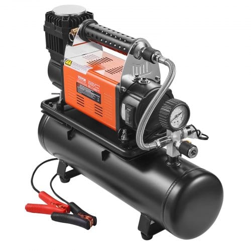 Vevor - 12-v-hochleistungsluftkompressor Mit 6-l-tank-kit, Tragbarer 6,35-cfm-reifenfüller, 150-psi-offroad-luftkompressor Mit Digitalem Druckmesser, Reifenfüller Für Lkws, Autos, Suvs, 4x4-fahrzeuge