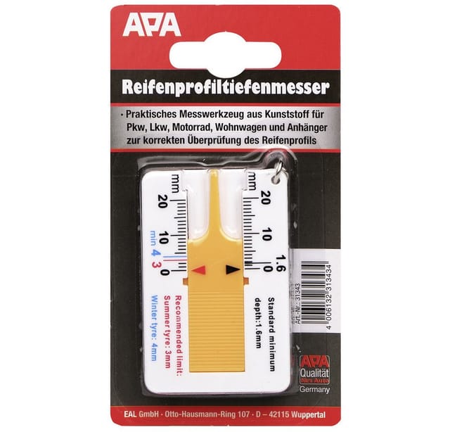 Reifenprofiltiefenmesser 0-20 mm - APA