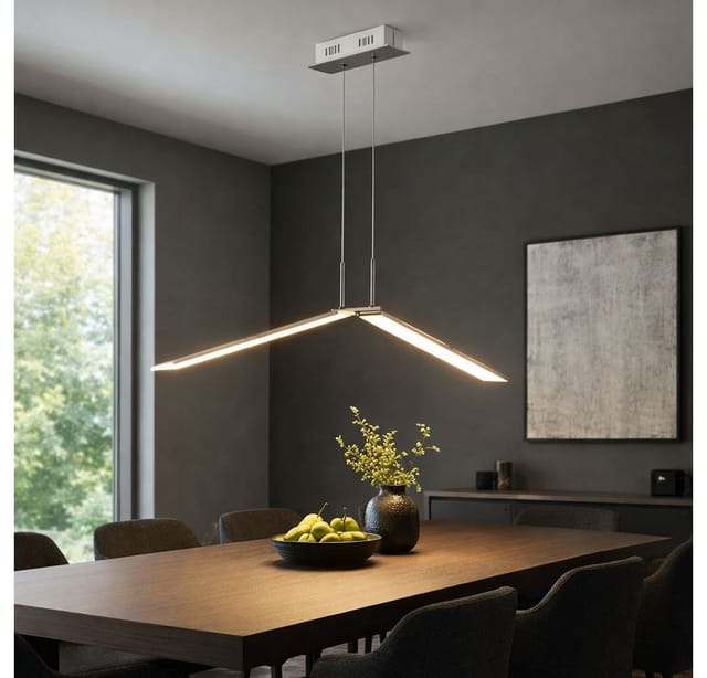 Wofi - Pendellampe Esstischleuchte led Hängeleuchte dimmbar, Spots klappbar, 26,5W 1700lm warmweiß, LxH 100x150 6319.01.64.8000