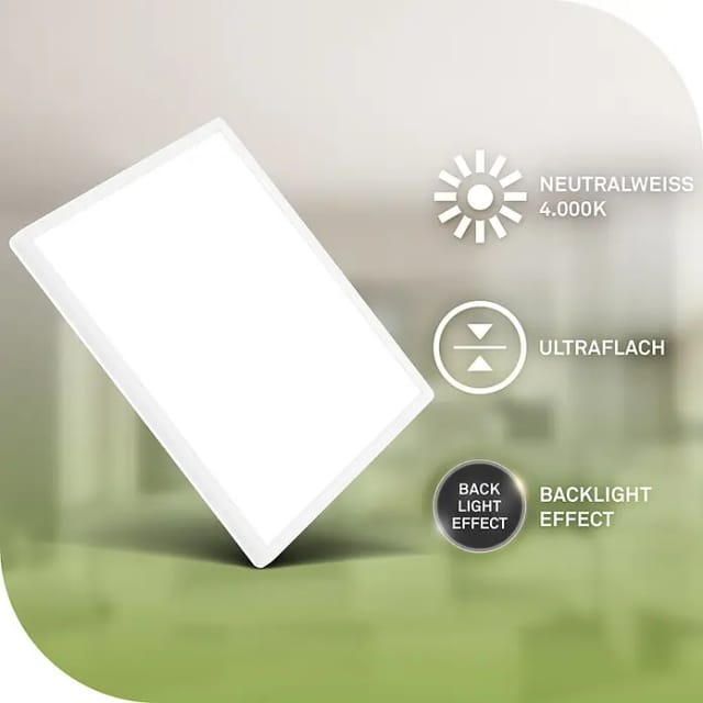 Led Deckenlampe Deckenleuchte led Panel Effizienzklasse a Flach Backlight