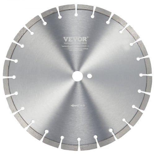 Diamantsägeblatt, 14 Zoll/350 Mm Betonsägeblatt Nass Oder Trocken, 0,47 Zoll/12 Mm Diamantsegmentsägeblatt Mit Flachen Zähnen, Universeller Mittellochdurchmesser 1 Zoll/25,4 Mm, Für Beton, Zementplatt