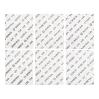 Expert W480 Web 1/4 Handschleifblatt-Set, 115 x 140 mm, 6-tlg. - Bosch