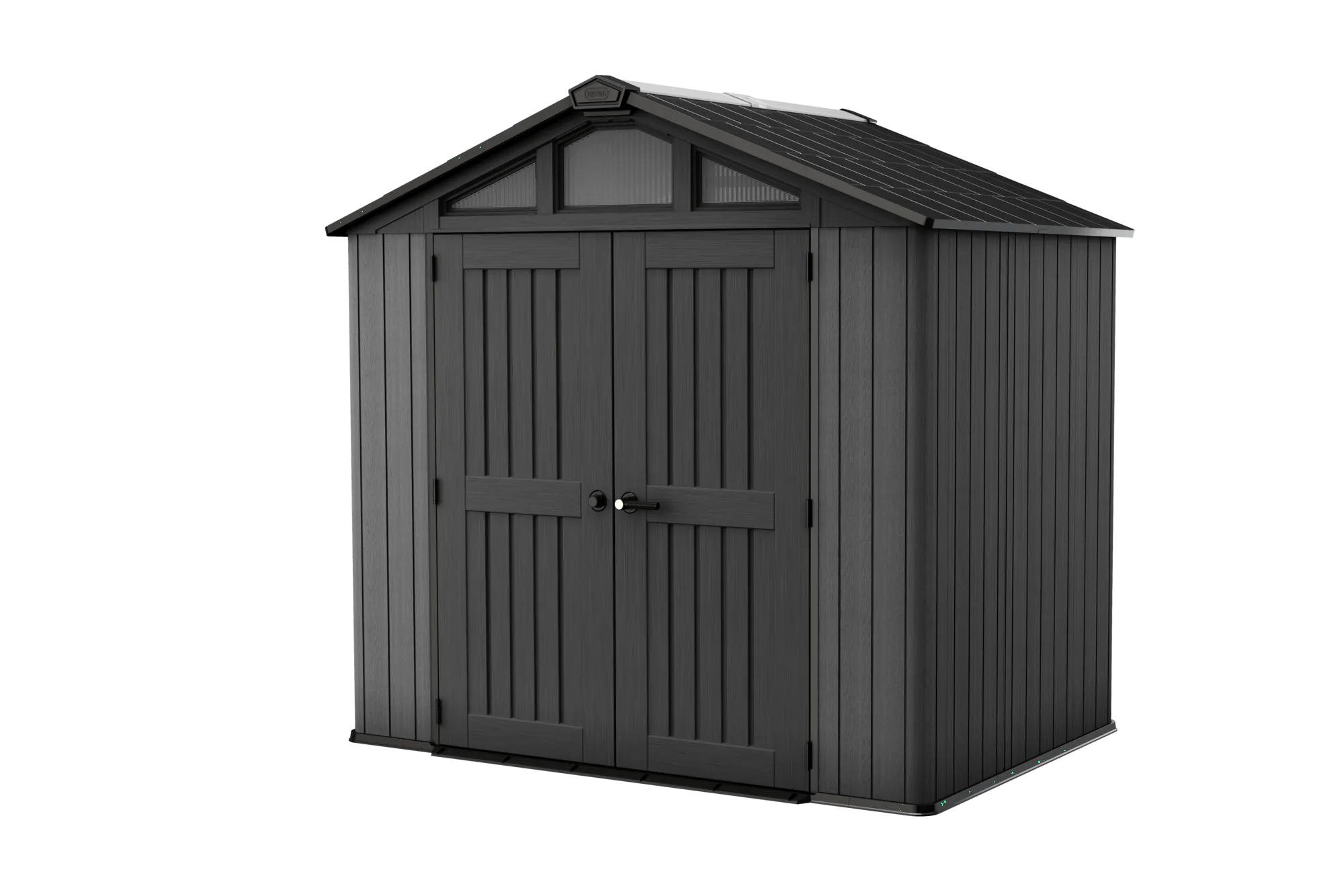 Keter Stronghold 8x6 Gartenhaus Wetterfest Holzoptik Grau