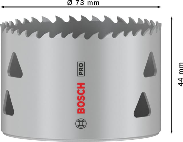 Pro Hole Saw Threaded, 73 mm