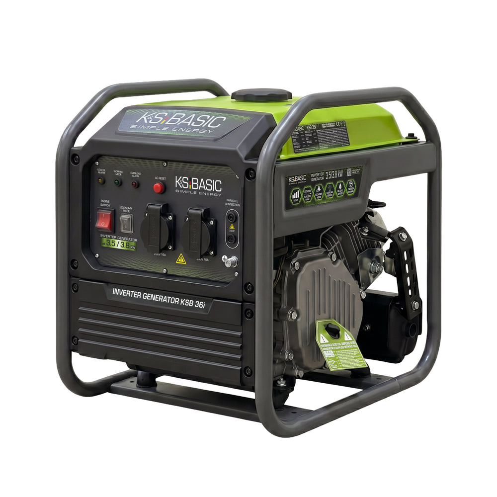 Ksb 36i Tragbarer Inverter-generator 3,8 Kw Max. / 3,5 Kw Nennleistung – Kompakter Benzingenerator Für Notstromversorgung, Camping, Handwerk & Empfindliche Elektronik