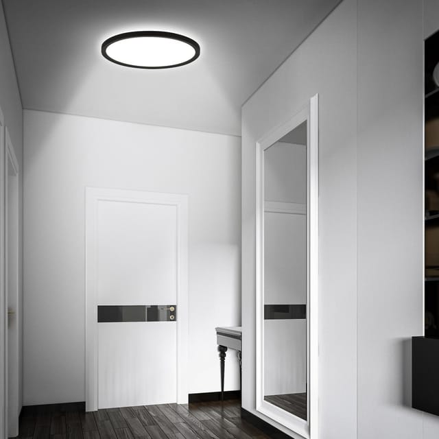 Briloner - led Deckenlampe Bewegungsmelder IP44 led Badlampe Badezimmerleuchte Flach